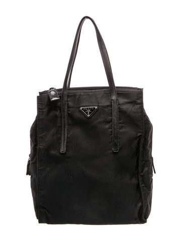 Tessuto Nylon Top Handle Bag