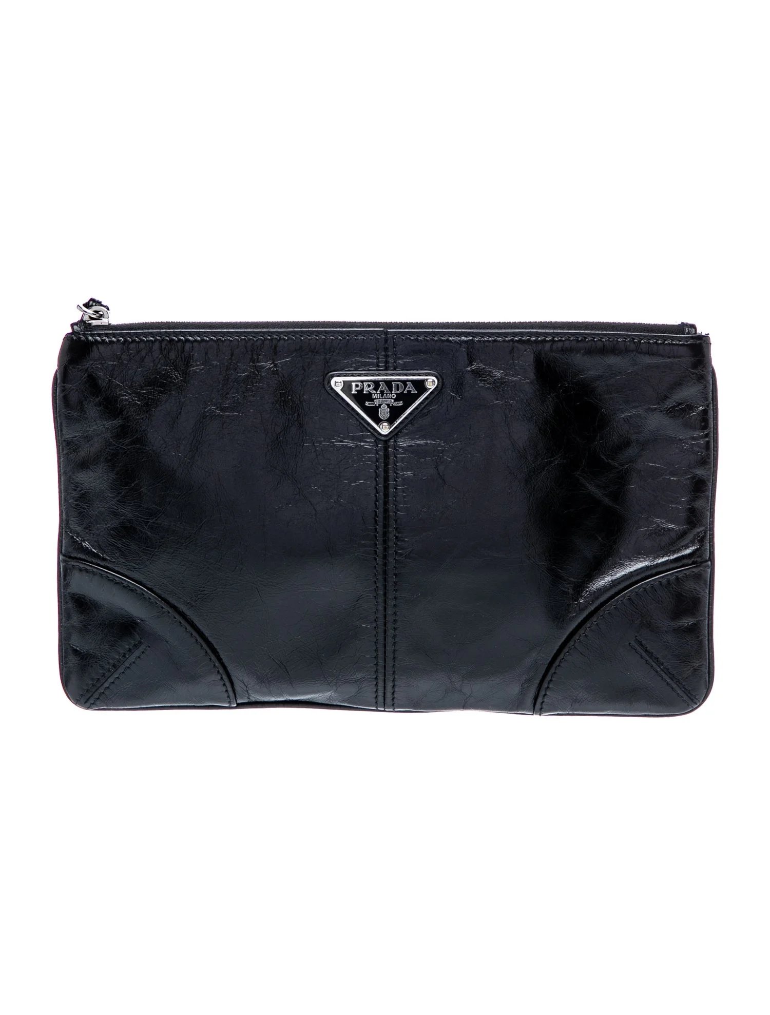 Saffiano Leather Clutch