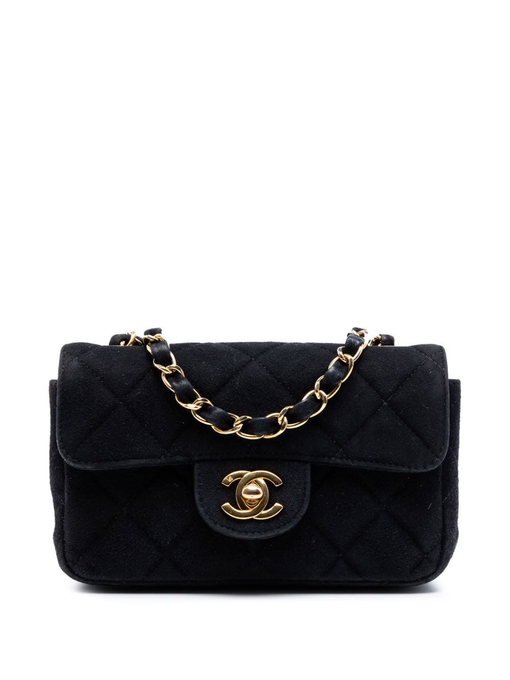 2000-2002 Extra Mini Rectangular Classic Suede Single Flap crossbody bag