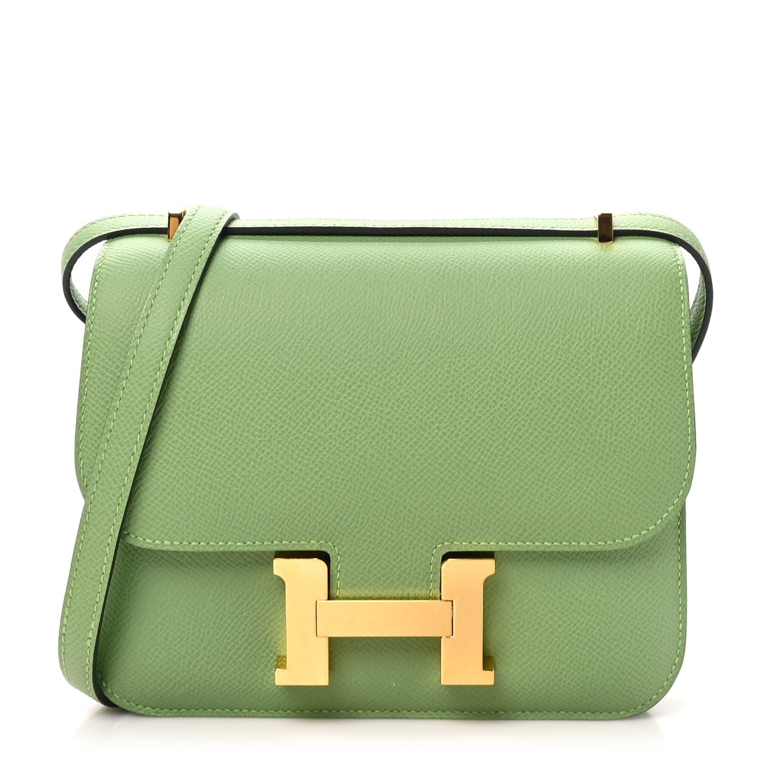 Hermes Epsom Constance 18 Vert Criquet