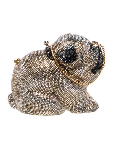 Judith Leiber Crystal Pug Minaudière Small