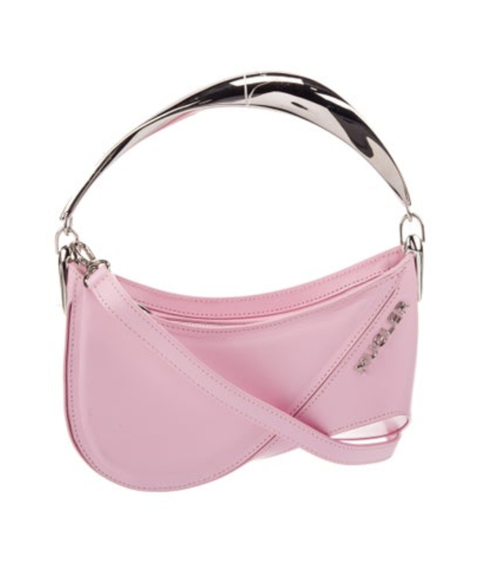Mugler Leather Top Handle Bag