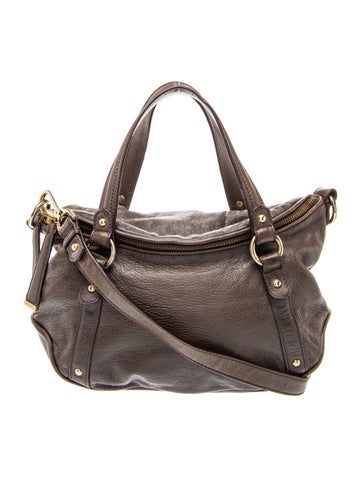 Max Mara Leather Top Handle Bag