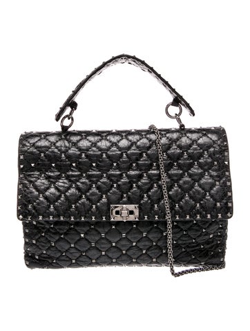 Rockstud Top Handle Bag