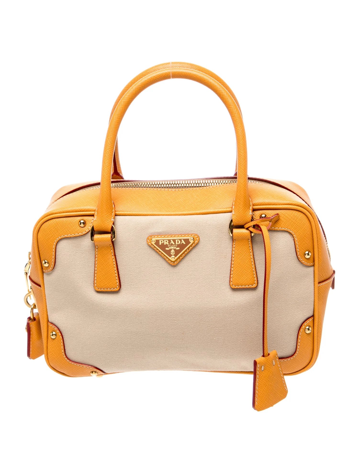 Saffiano Leather Top Handle Bag