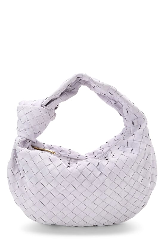 Bottega Veneta Purple Intrecciato Suede Teen Jodie
