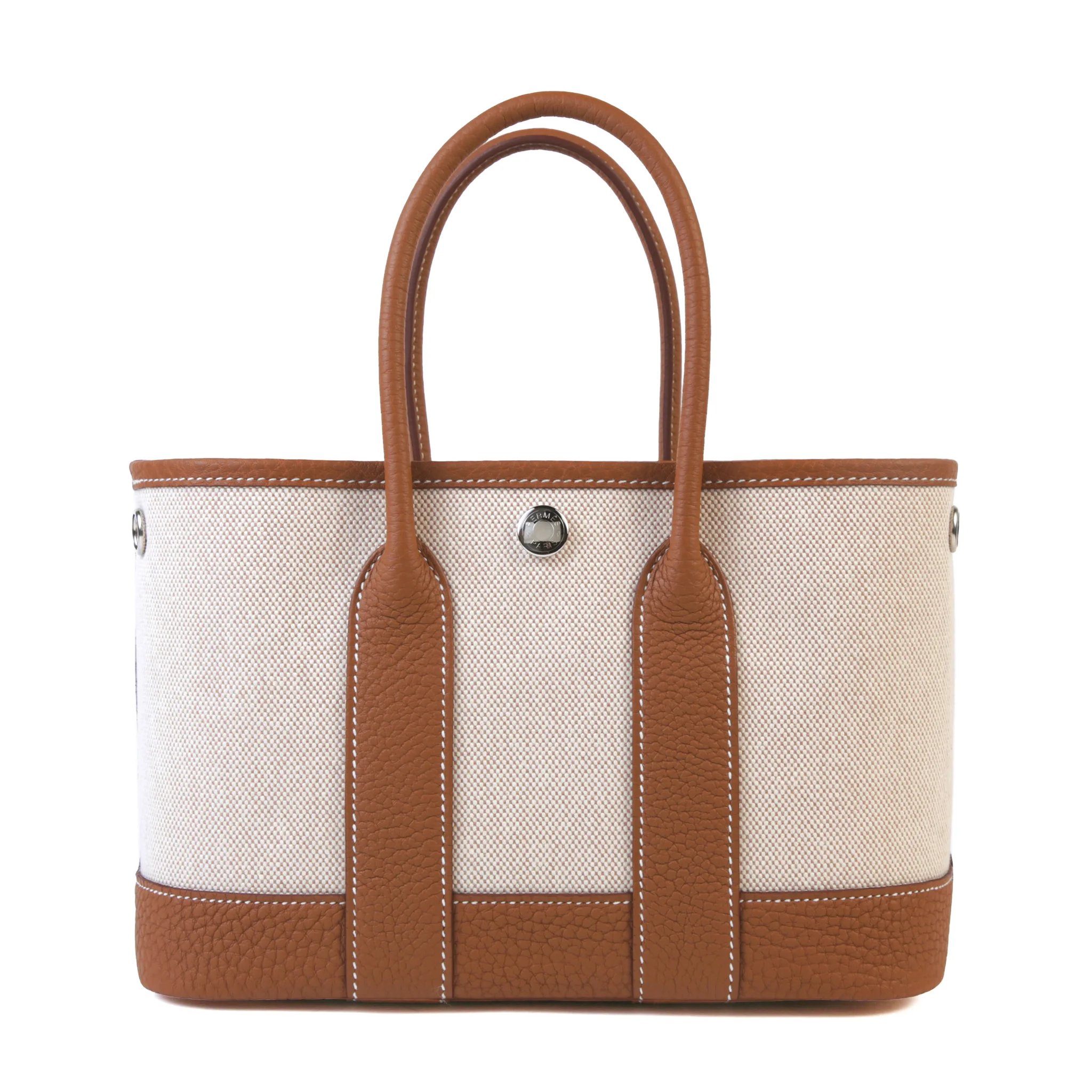 Brand New ( Rank N ) HERMÈS Neo Garden Party 23 Ecru Gold (37) Canvas Negonda Palladium hardware G (2026)
