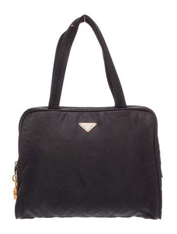Enameled Metal Triangle Top Handle Bag