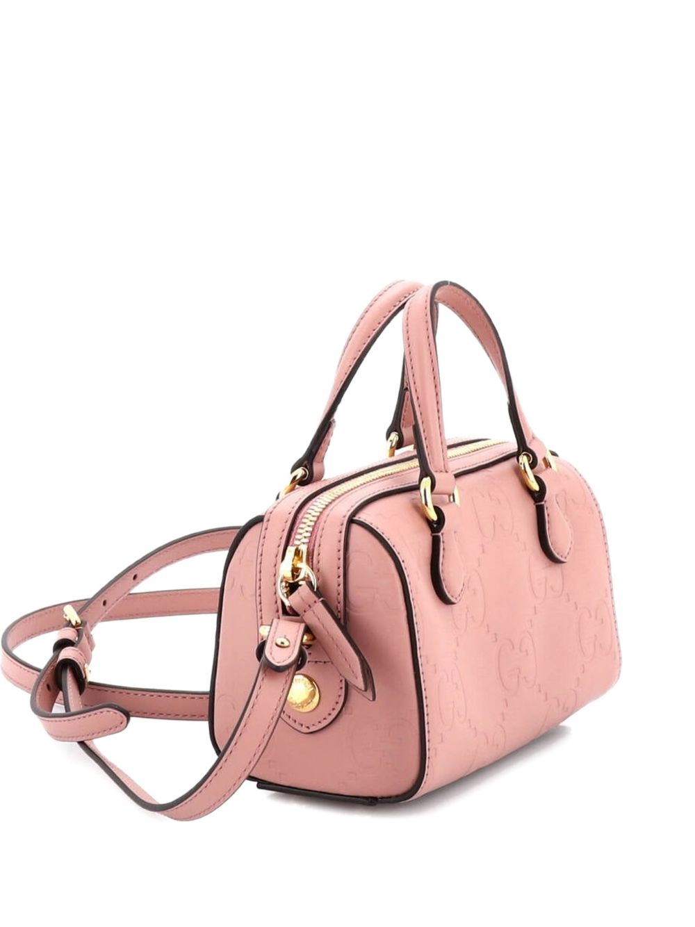 Convertible Boston Bag Jumbo GG Embossed Leather Super Mini crossbody bag