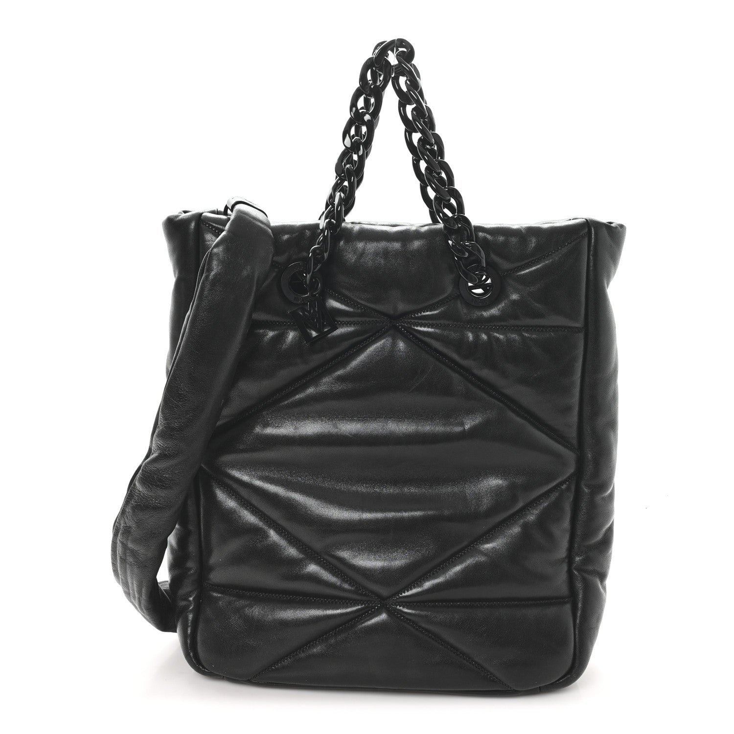 MCM MCM Nappa Cloud Quilted Travia Medium Tote Black