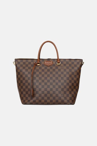 2014 Damier Ebene Belmont MM Tote Bag
