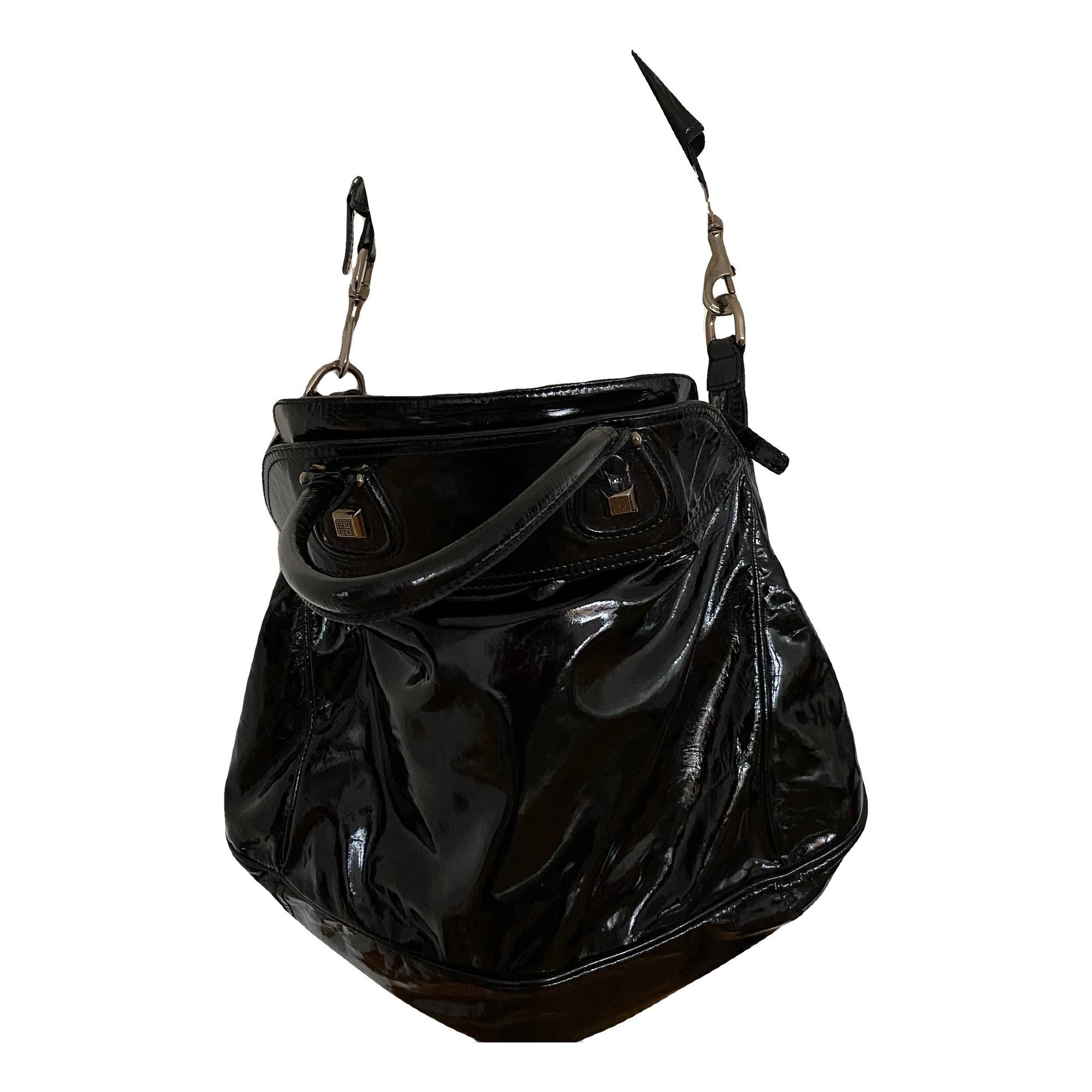 Patent leather crossbody bag