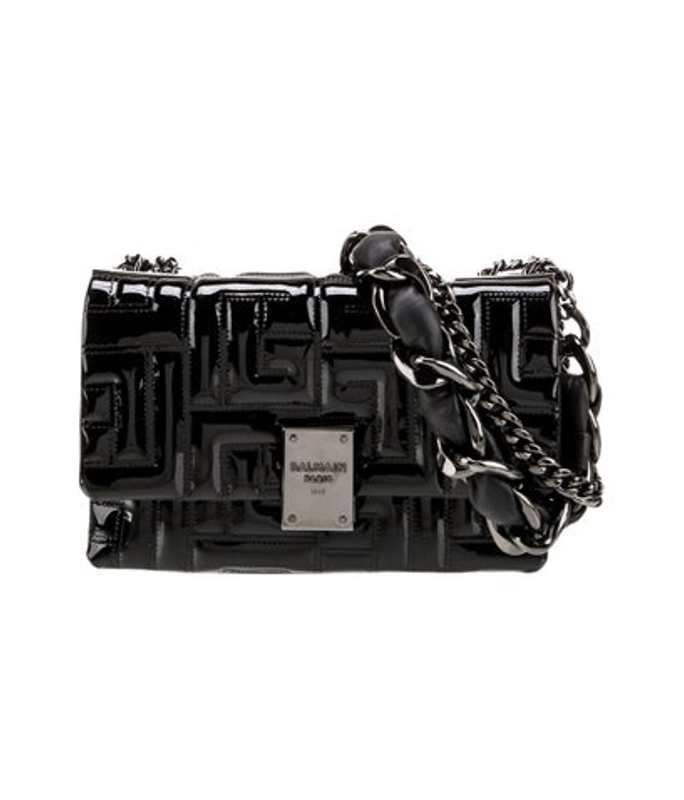 Balmain Patent Leather Shoulder Bag