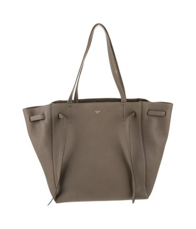 Celine Leather Cabas Phantom W Belt Small