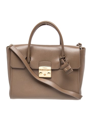 Leather Top Handle Bag
