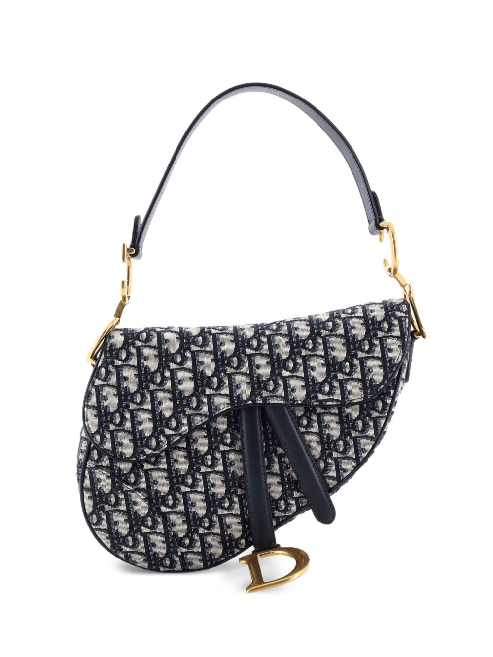 Dior Saddle Handbag Oblique Canvas Medium shoulder bag