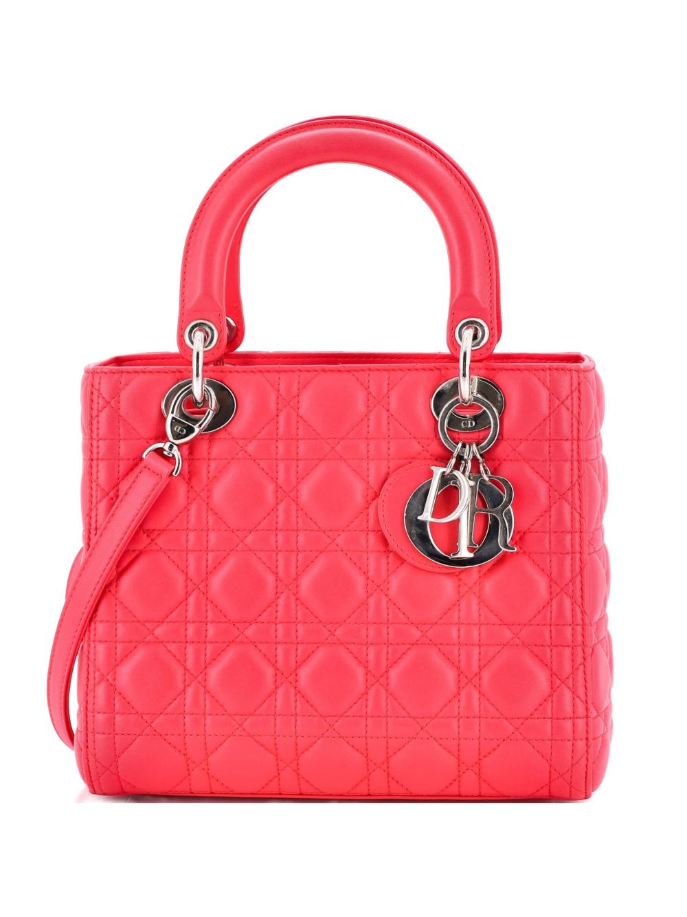 Lady Dior Bag Cannage Quilt Lambskin Medium satchel