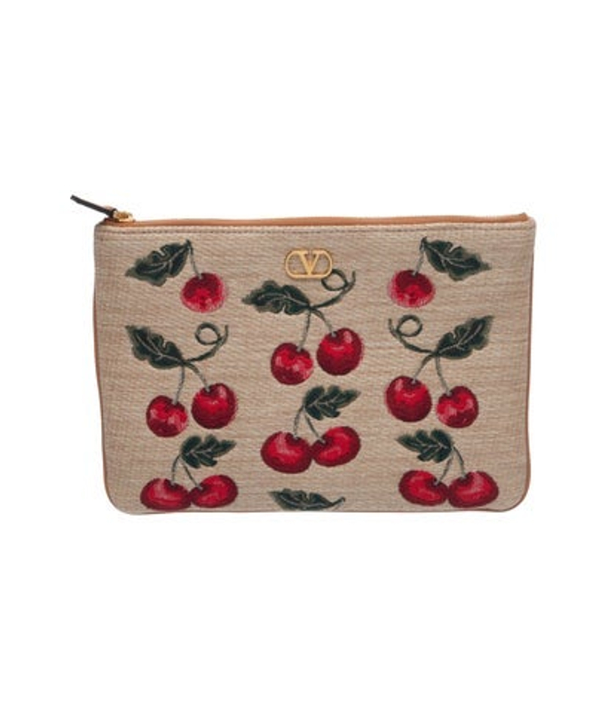 Valentino Canvas Clutch