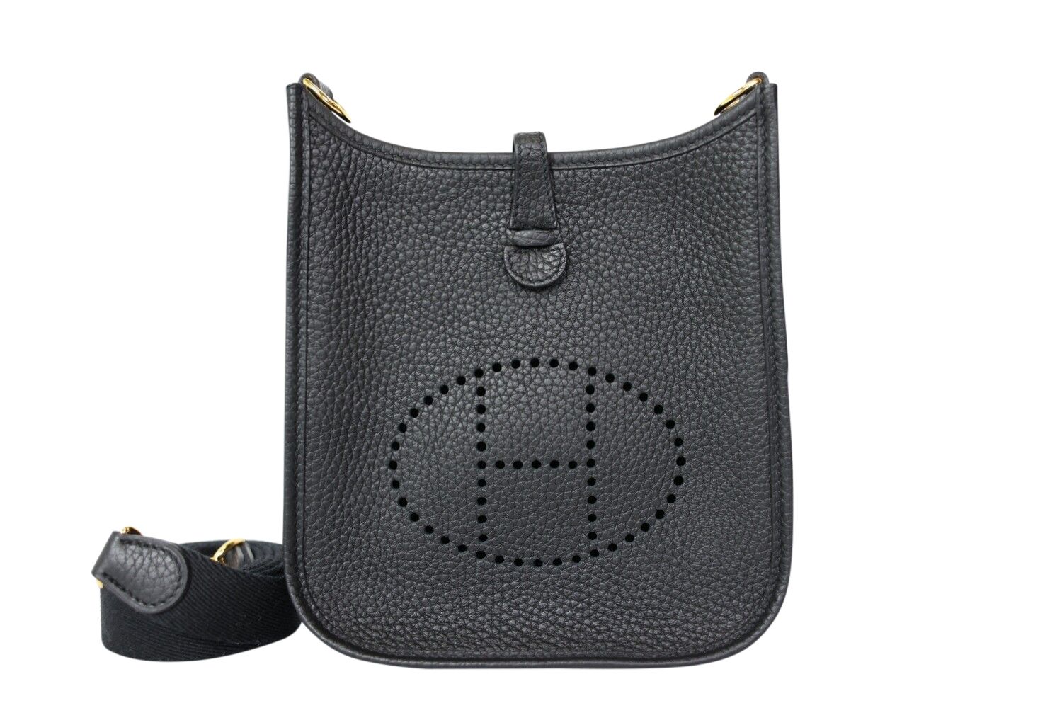 Hermes Hermes Evelyne 16 TPM, Black Clemence Leather with Gold Hardware, K Stamp 2025, New in Box WA001