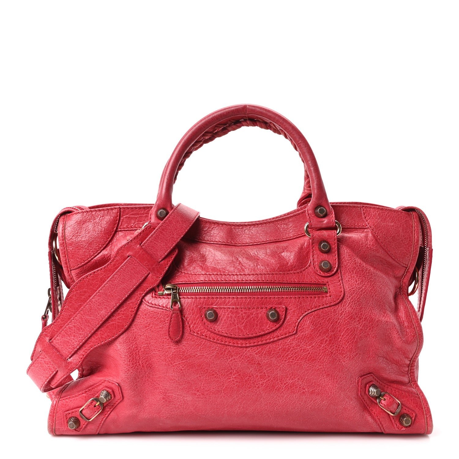 Balenciaga Agneau Giant 12 Rose Gold Hardware City Rose Thulian