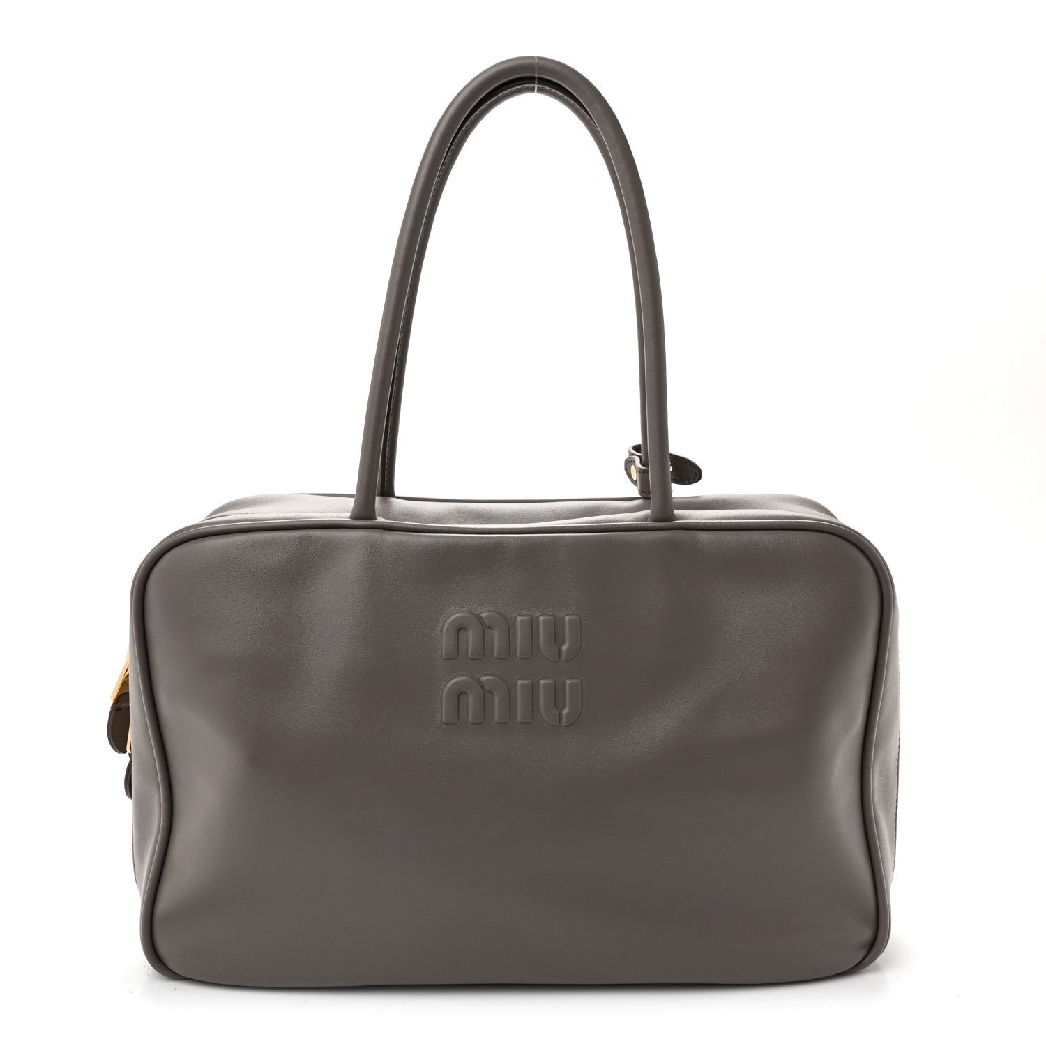 Miu Miu Miu Miu Soft Calf Softy Large Beau Top Handle Bag Argilla