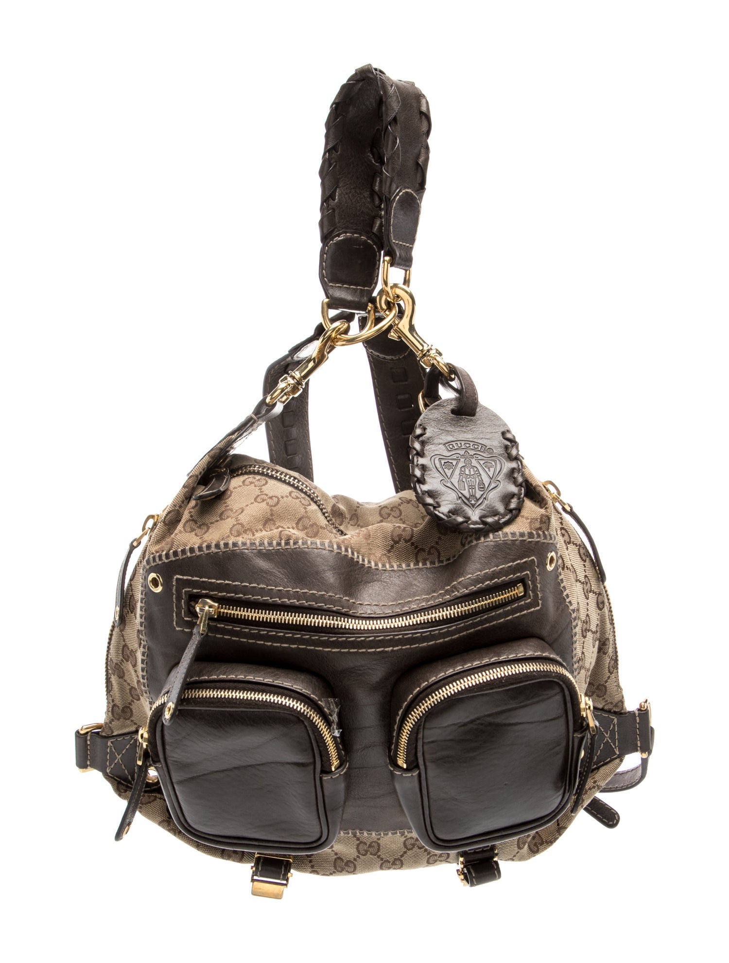 GG Canvas Backpack Medium