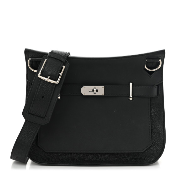 Hermes Taurillon Clemence Swift Jypsiere 31 Black