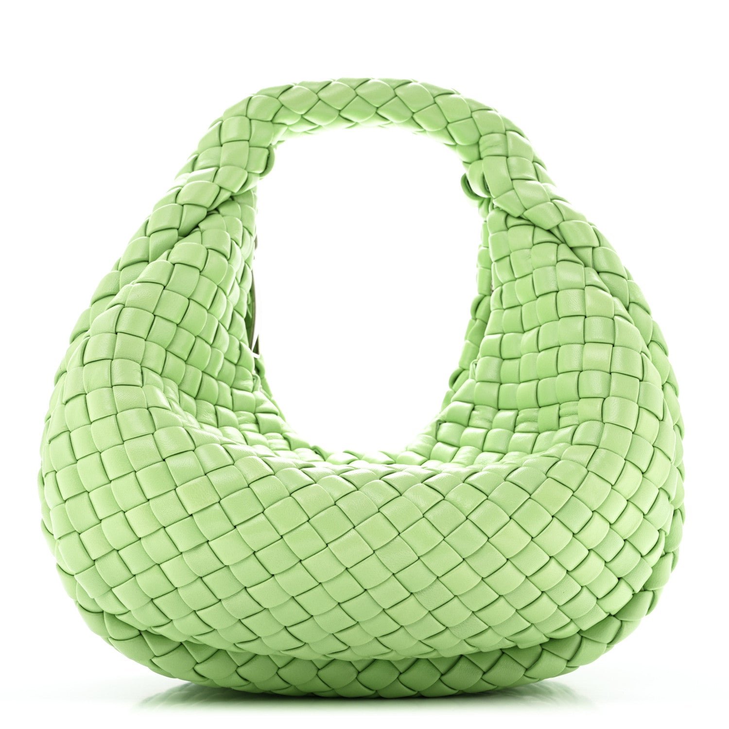 Bottega Veneta Lambskin Intrecciato Padded Mini Jodie Pistachio