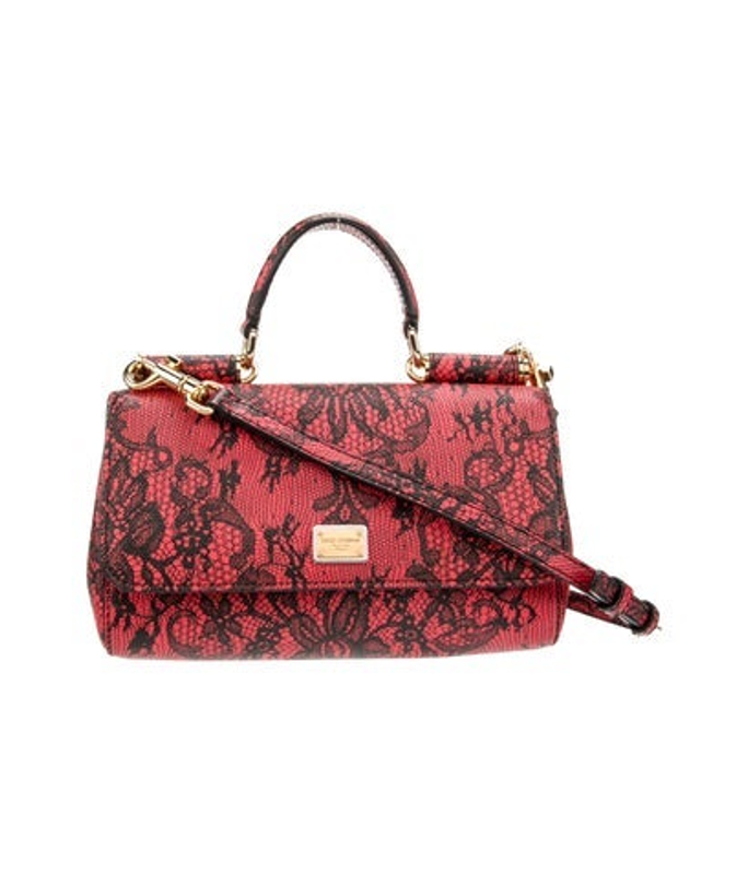 Dolce & Gabbana Gabbana Embossed Leather Top Handle Bag