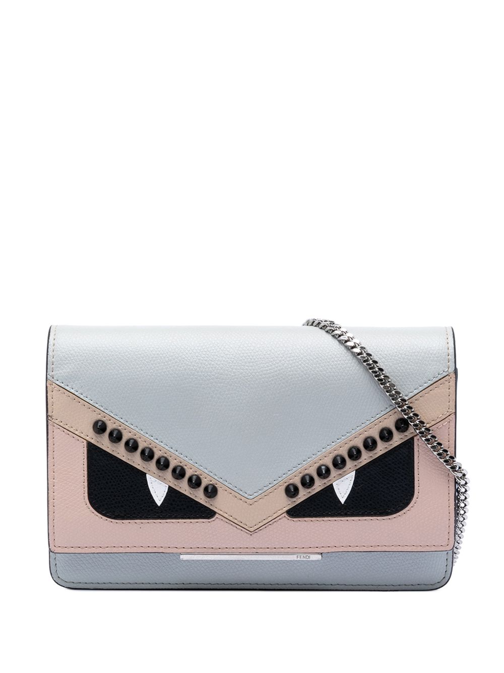 2010-2026 Studded Leather Monster Eyes Tube Wallet On Chain crossbody bag