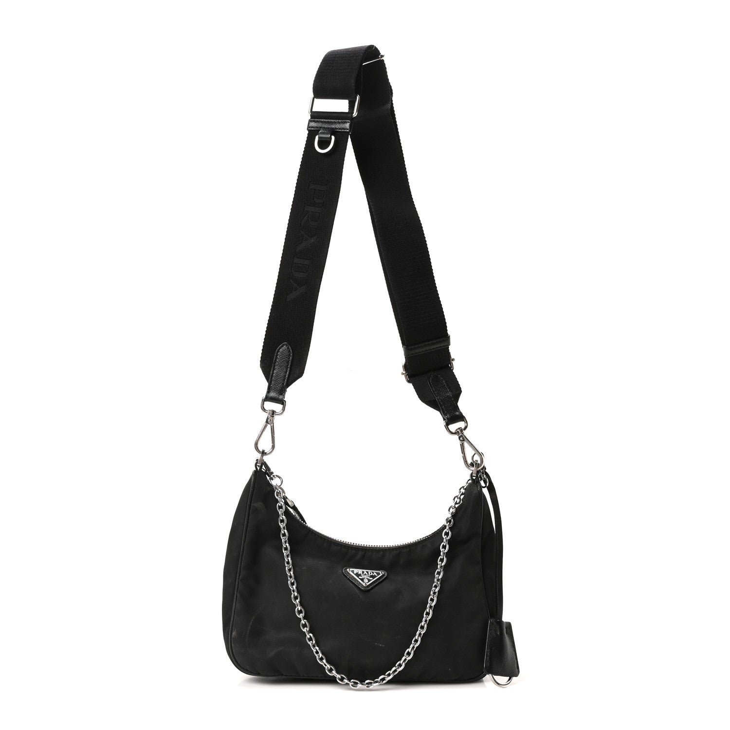 Prada Nylon Re-Edition 2005 Shoulder Bag Black