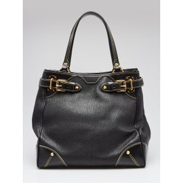 Louis Vuitton Black Suhali Leather Le Majestueux Bag