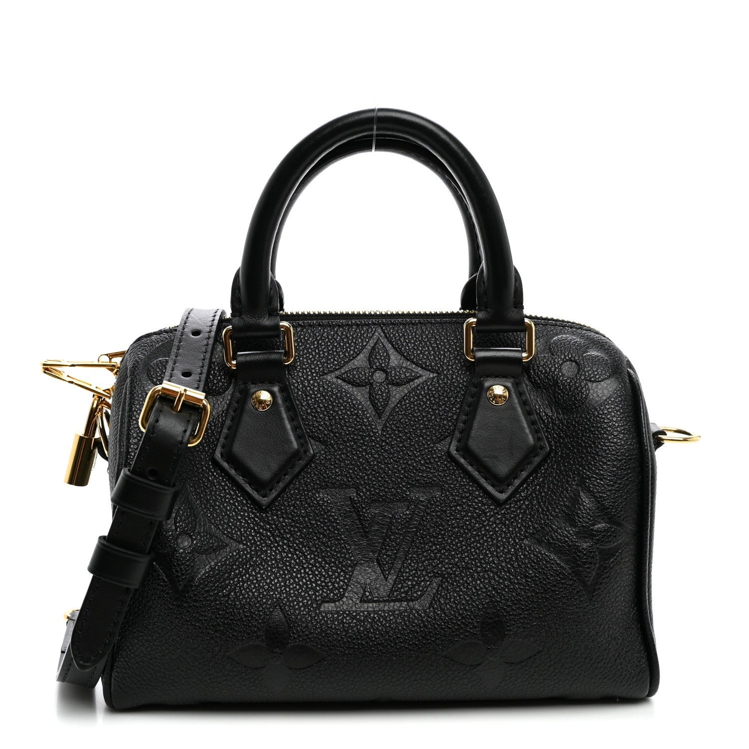 Louis Vuitton Empreinte Monogram Giant Speedy Bandouliere 20 Black