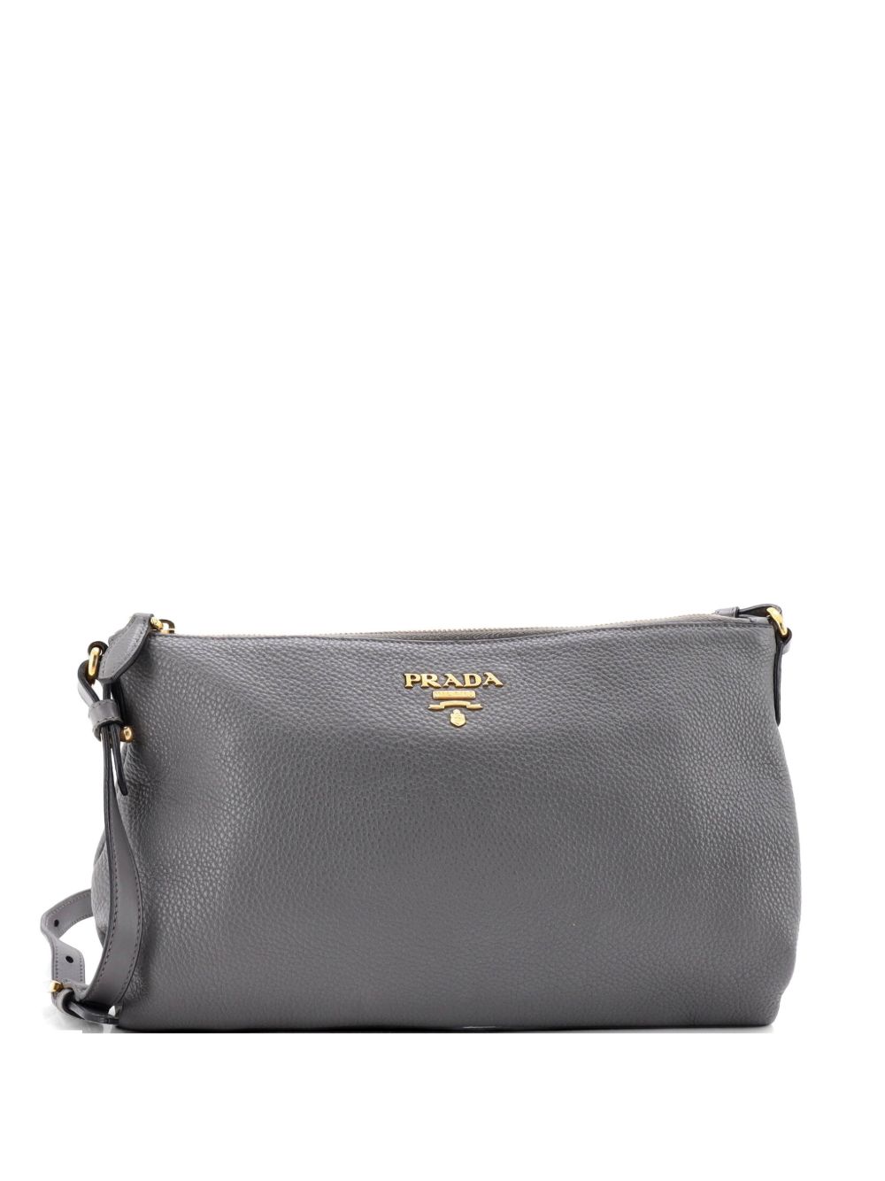 Flat Zip Vitello Daino Mini crossbody bag