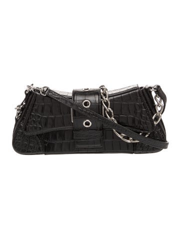 Embossed Leather Lindsay Small Embossed shoulder bag Small
