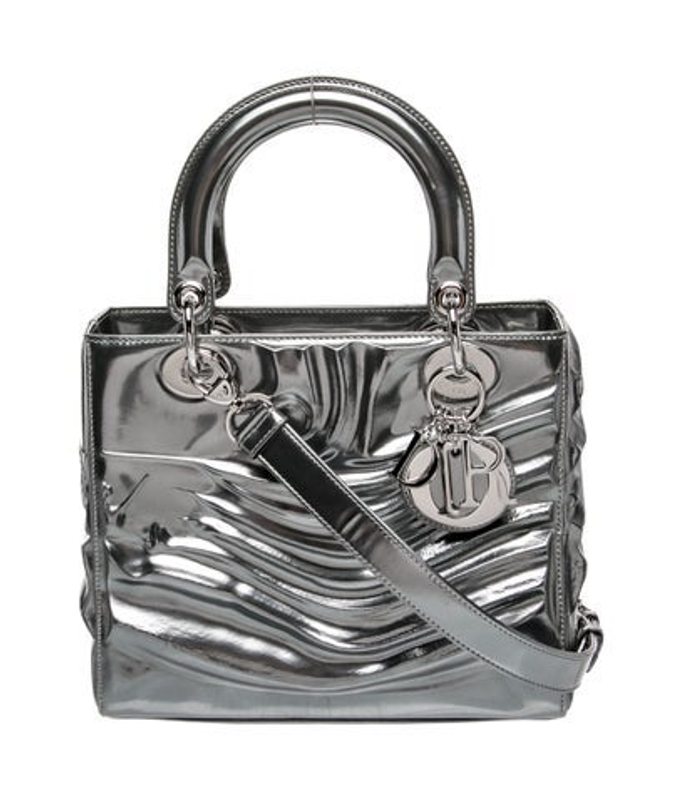 Dior Dior Patent Leather Lady Dior Medium