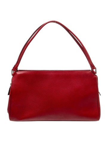 Enameled Metal Triangle Top Handle Bag Vintage