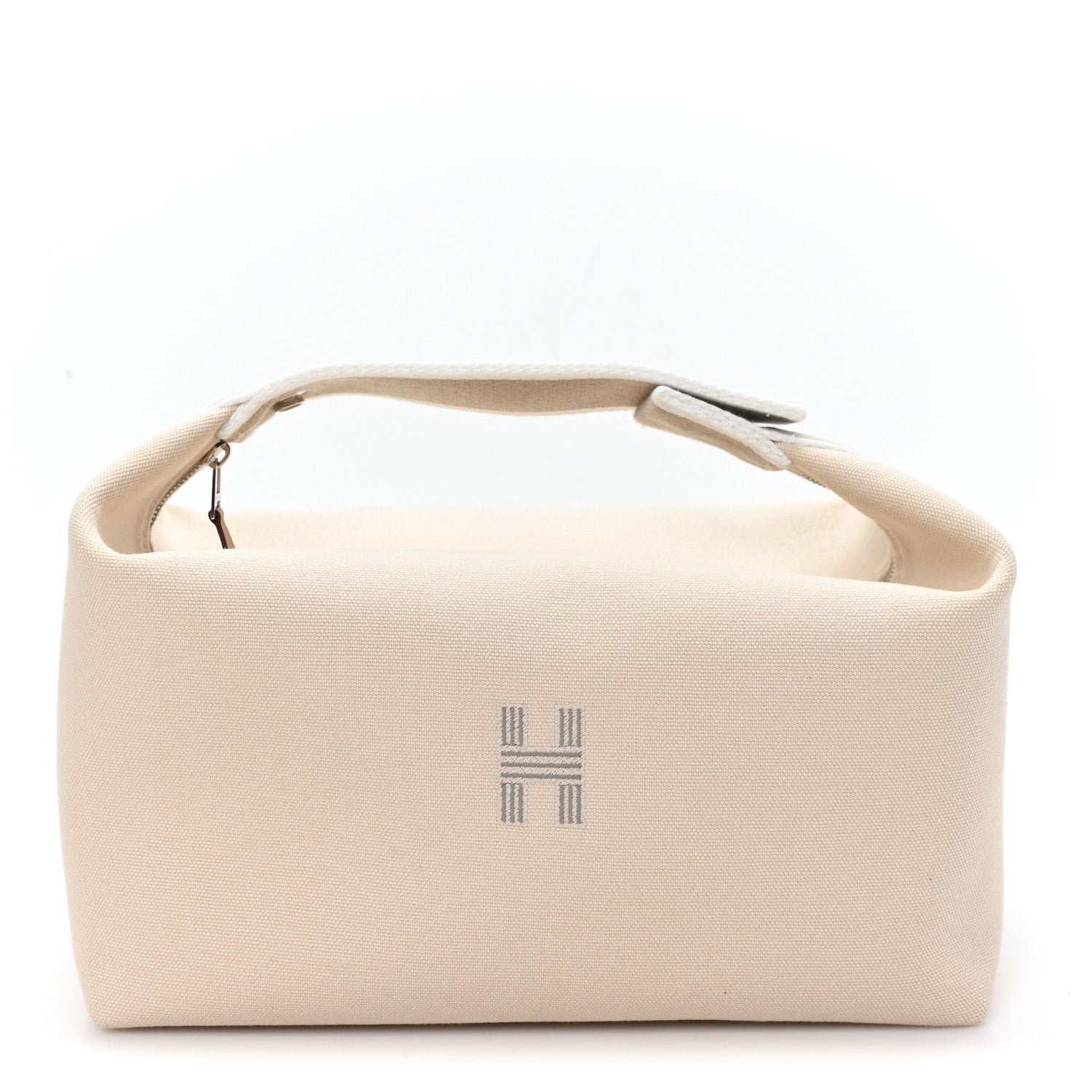 Hermes Canvas Large Bride-A-Brac Pouch Natural