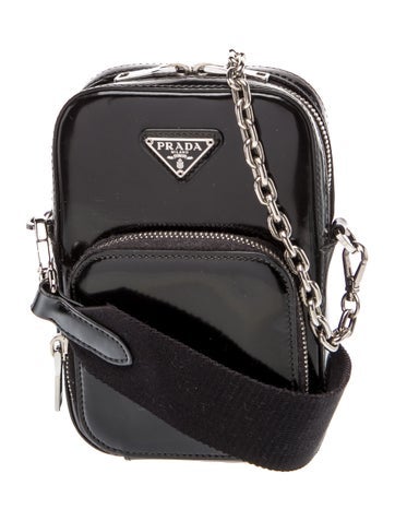 Enameled Metal Triangle Crossbody Bag