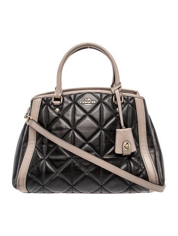 Leather Top Handle Bag