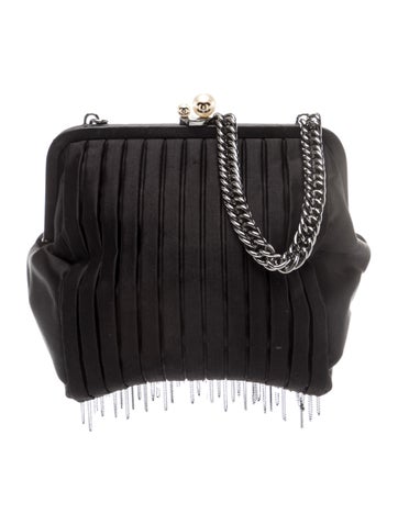 Satin Clutch w/ Chain