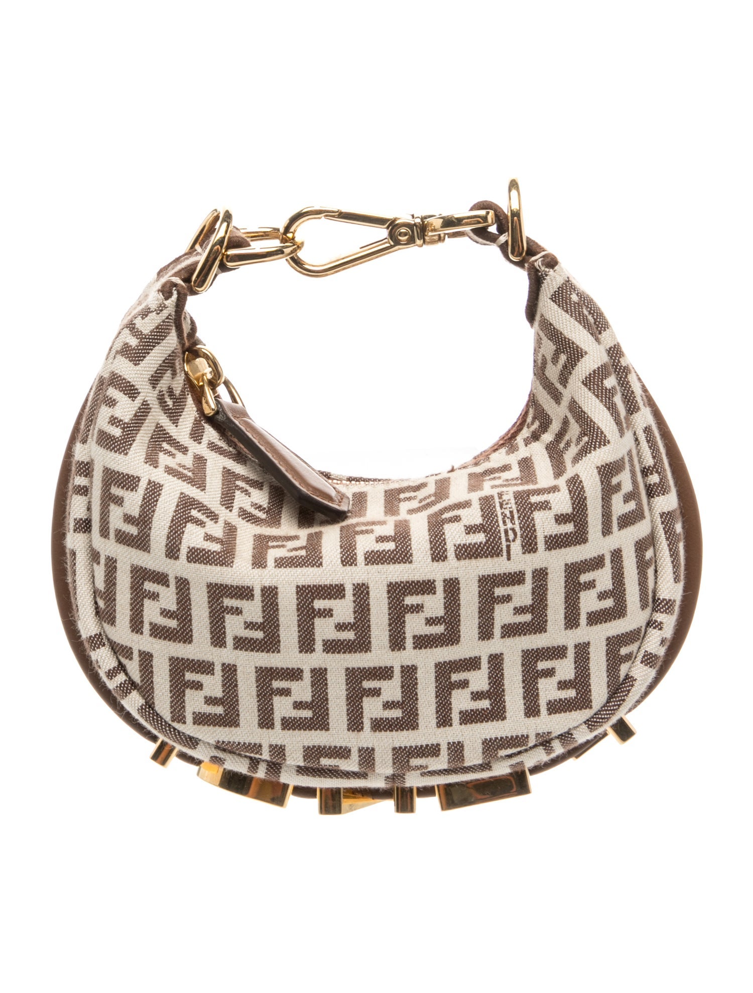 Fendi Zucchino FF Fendigraphy Hobo Charm Nano 2024