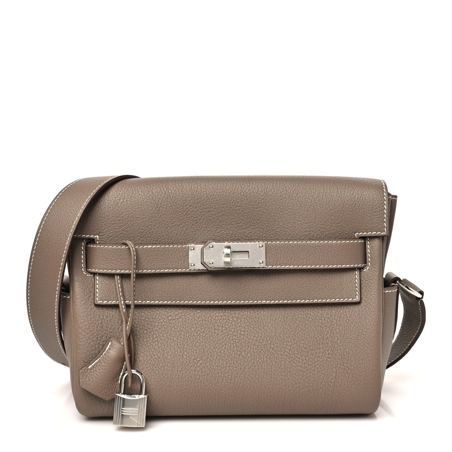 Hermes Togo Kelly Messenger PM Etoupe