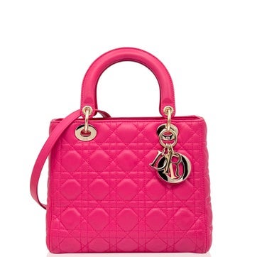 Goat Leather Lady Dior Medium