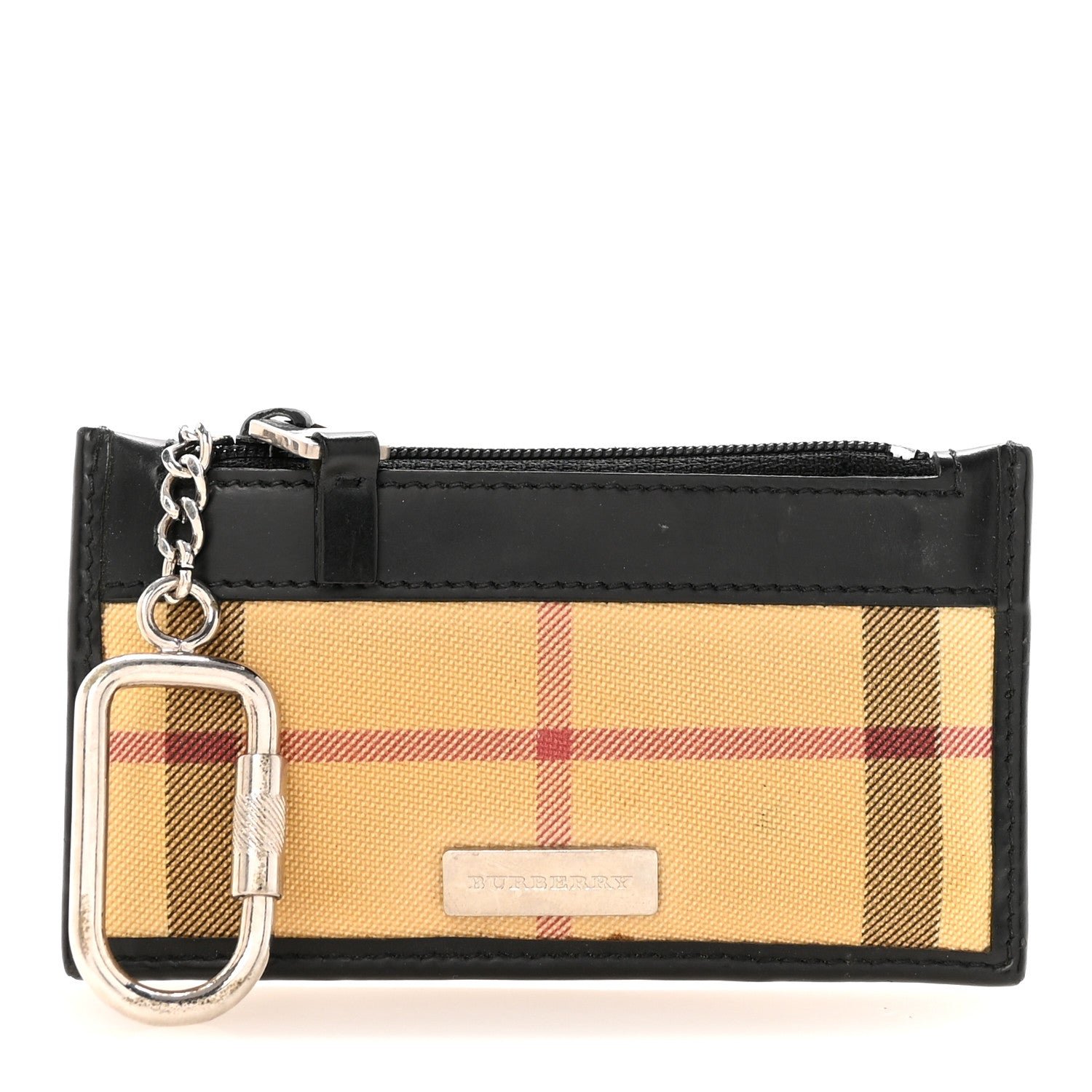 Burberry Burberry House Check Key Coin Case Black