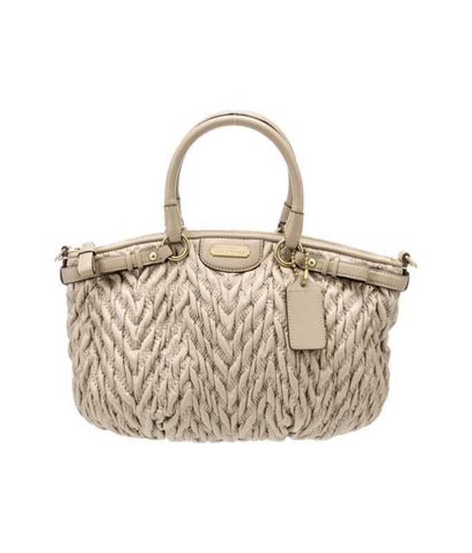 Coach Leather Top Handle Bag