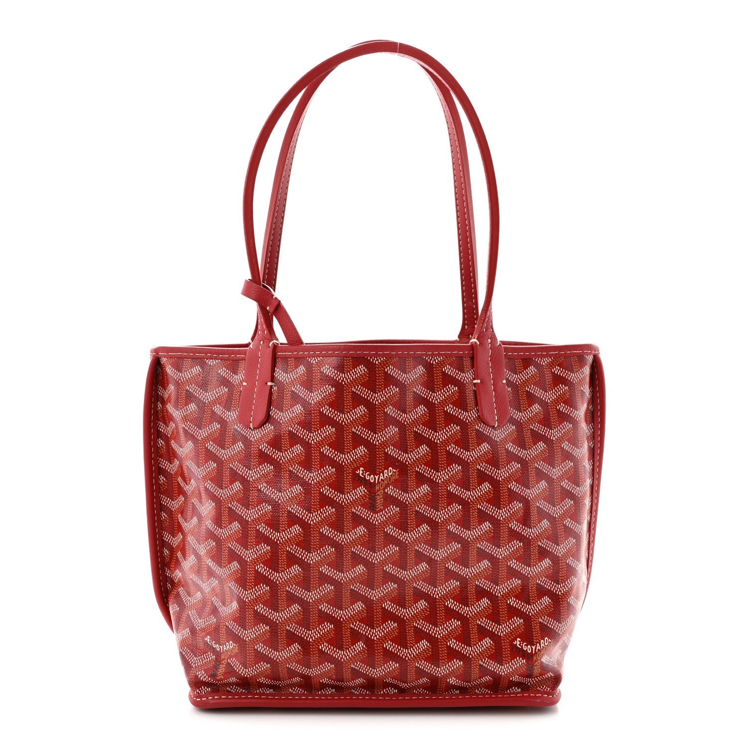 Goyardine Reversible Mini Anjou Red