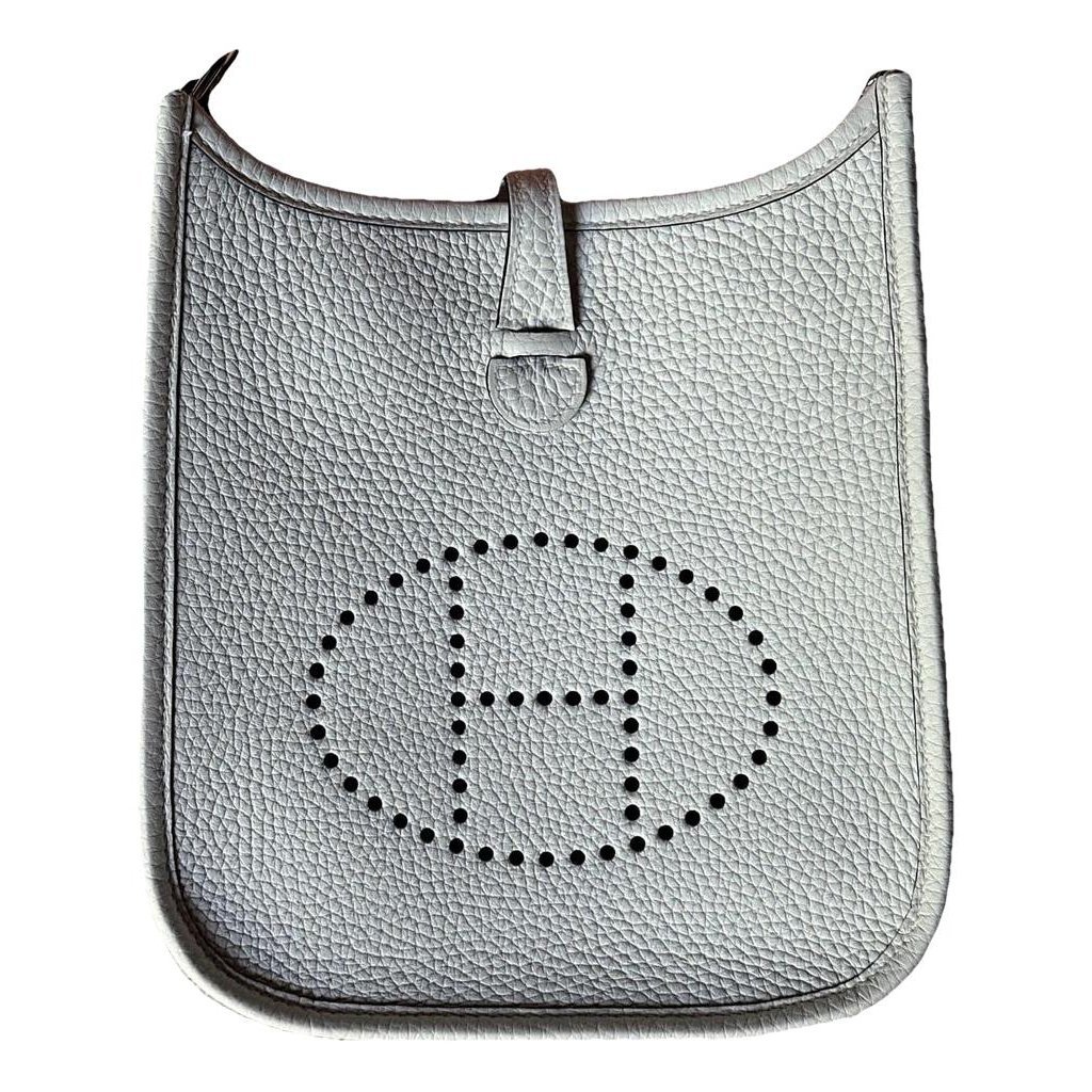 Hermes Evelyne Handbag White