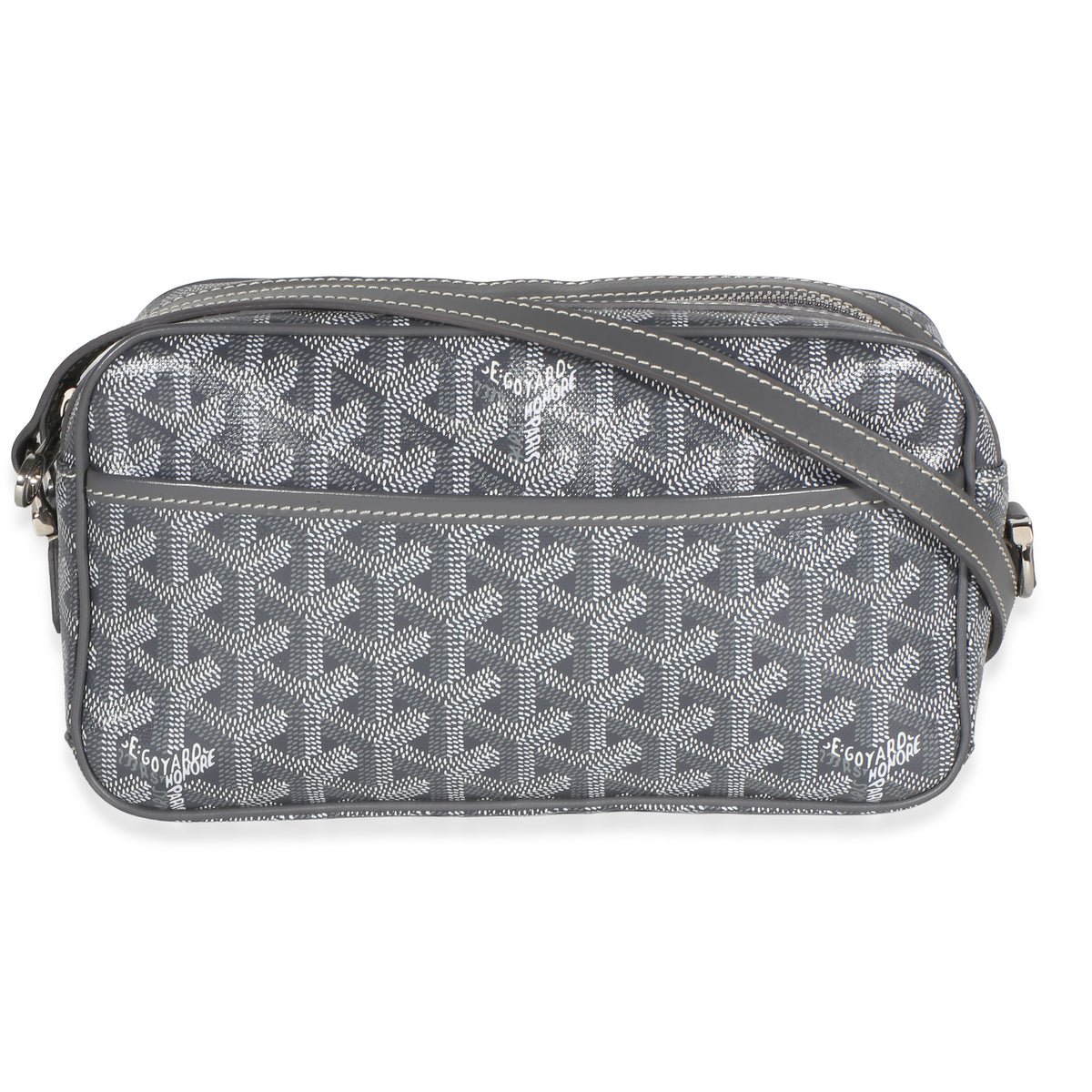 Grey Goyardine Canvas Sac Cap Vert PM