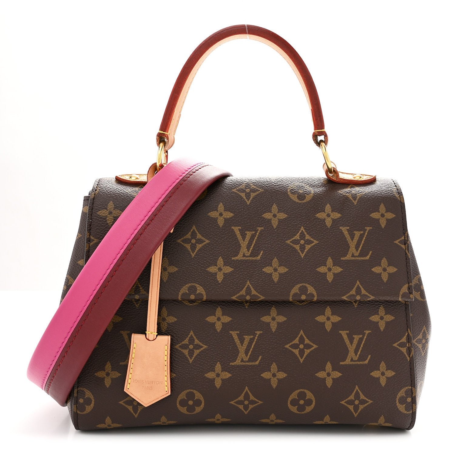 Louis Vuitton Monogram Cluny BB Bordeaux Fuchsia